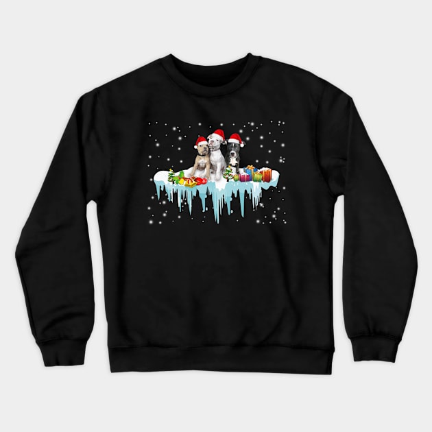 Christmas Pitbull Crewneck Sweatshirt by Komlin